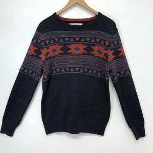 Urban Pipeline Navy and Orange Crewneck Sweater